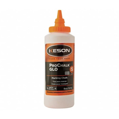 KESON ORANGE CHALK - 8 OZ KESON ORANGE CHALK - 8 OZ