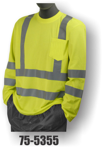 LIME CLASS 3 T-SHIRT L-SLV - Sierra Safety