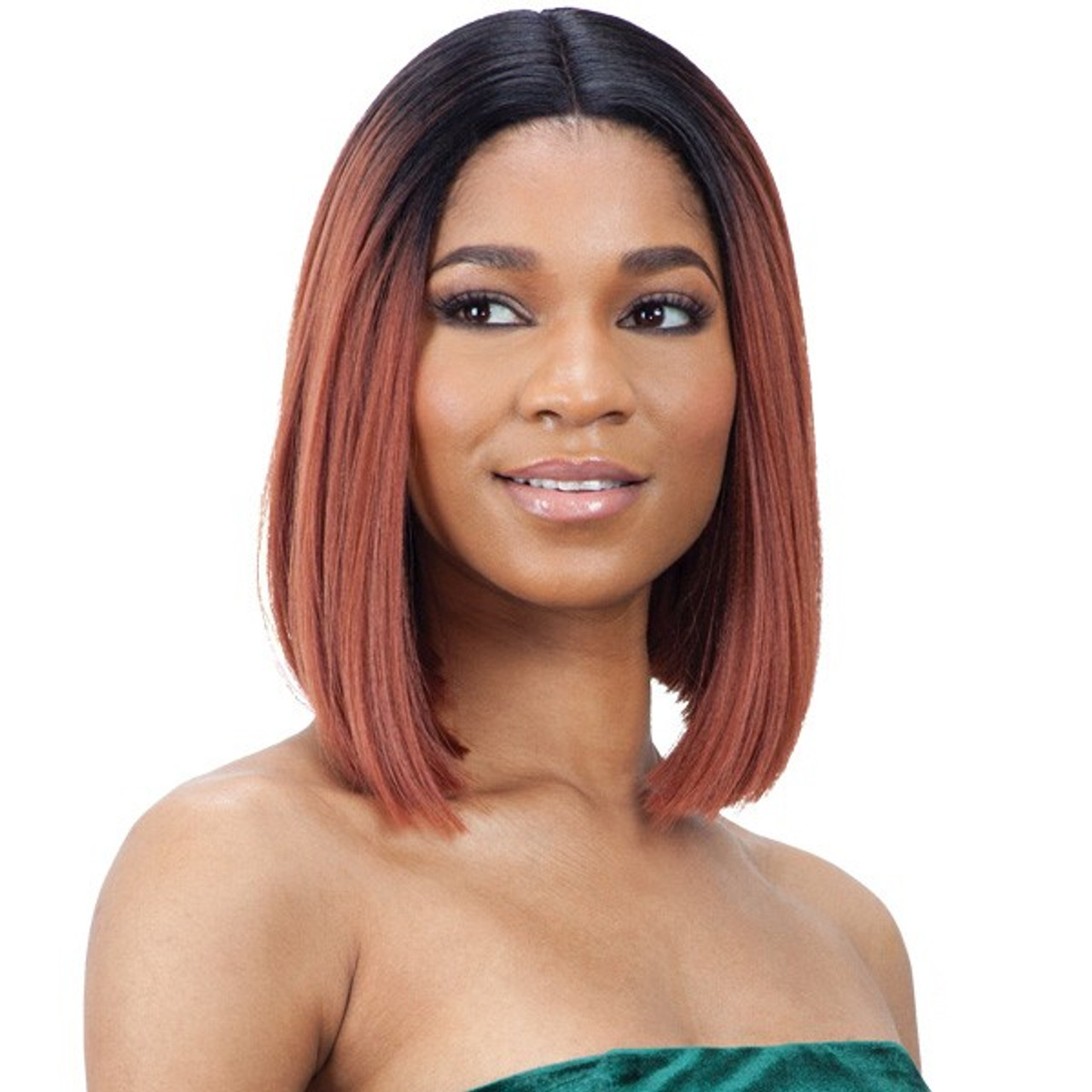 bobbi boss synthetic lace front wig lyna