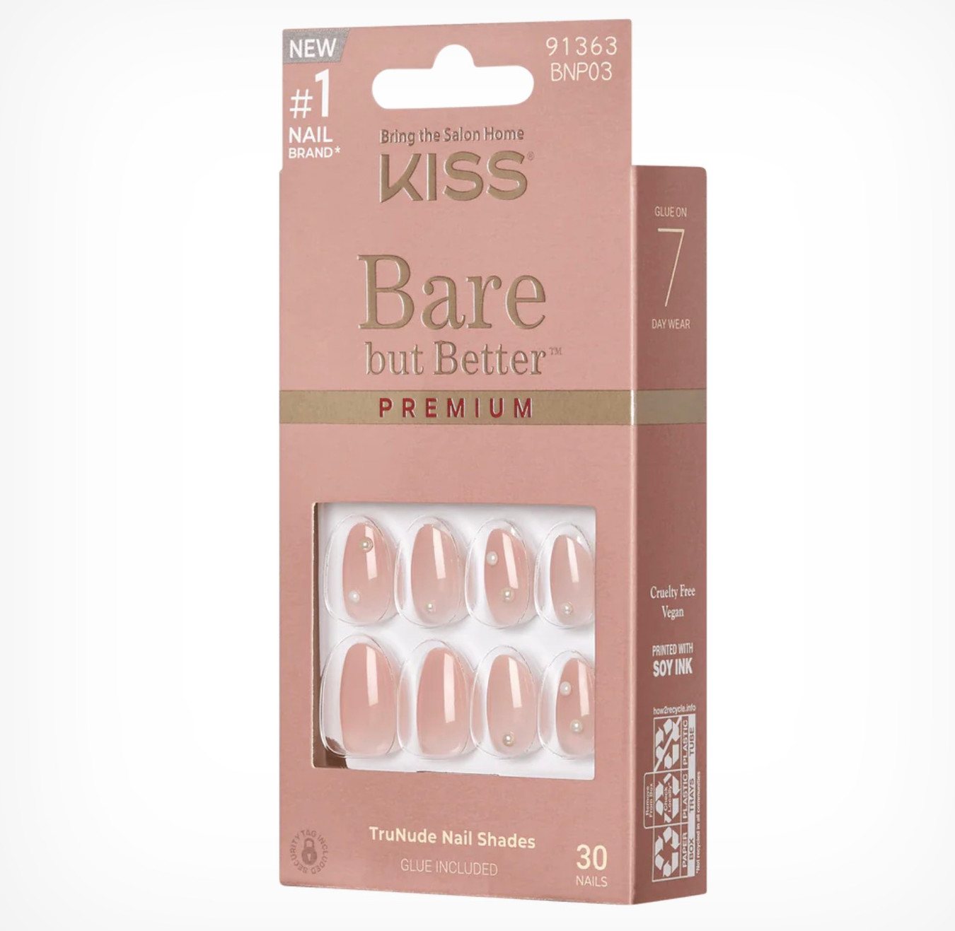 KISS Bare But Better Premium Nails - Slay