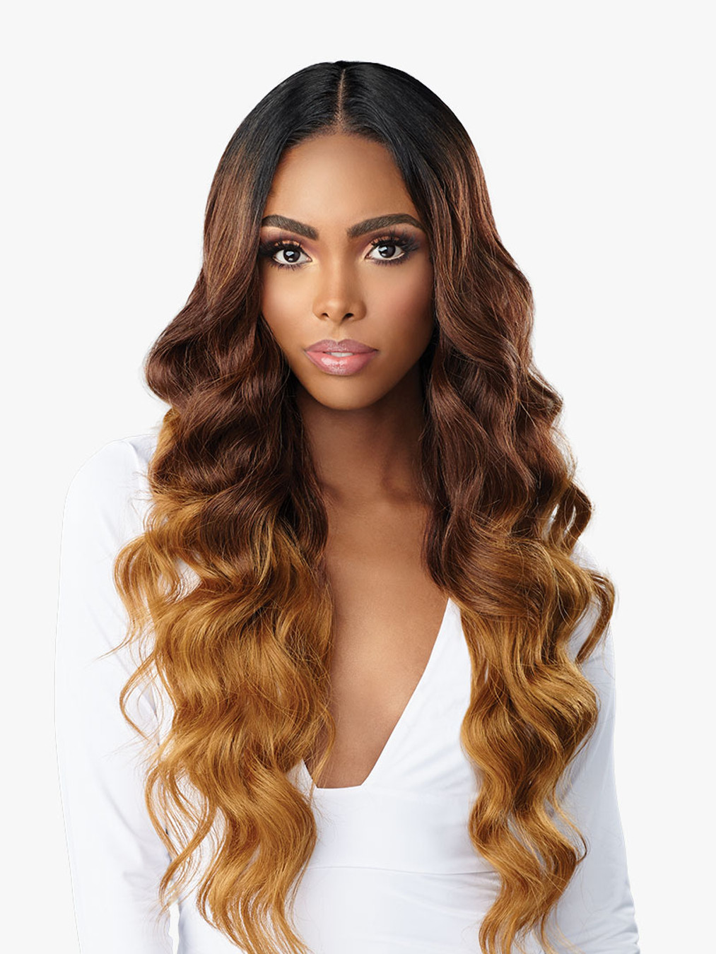 SENSATIONNEL Butta Lace Synthetic HD Lace Front Wig - BUTTA OCEAN WAVE 30"