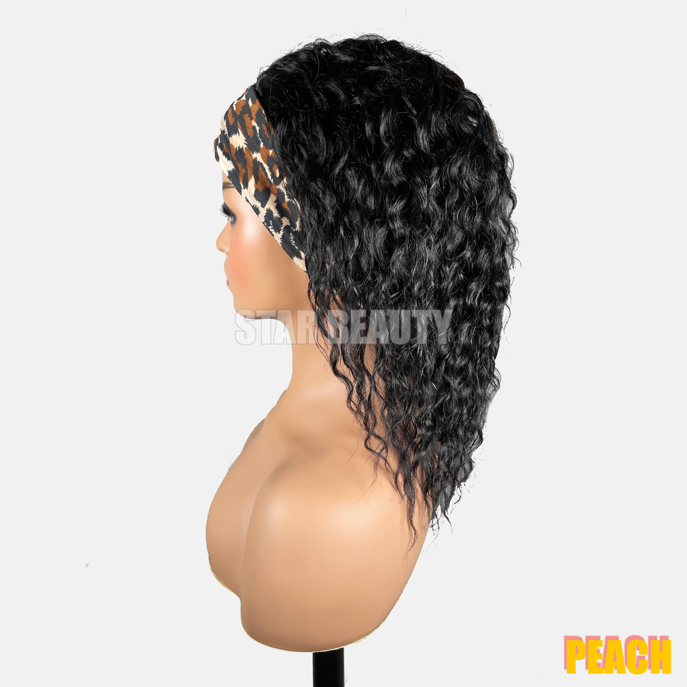 Bellatique 100% Human Hair Band Wig - PEACH