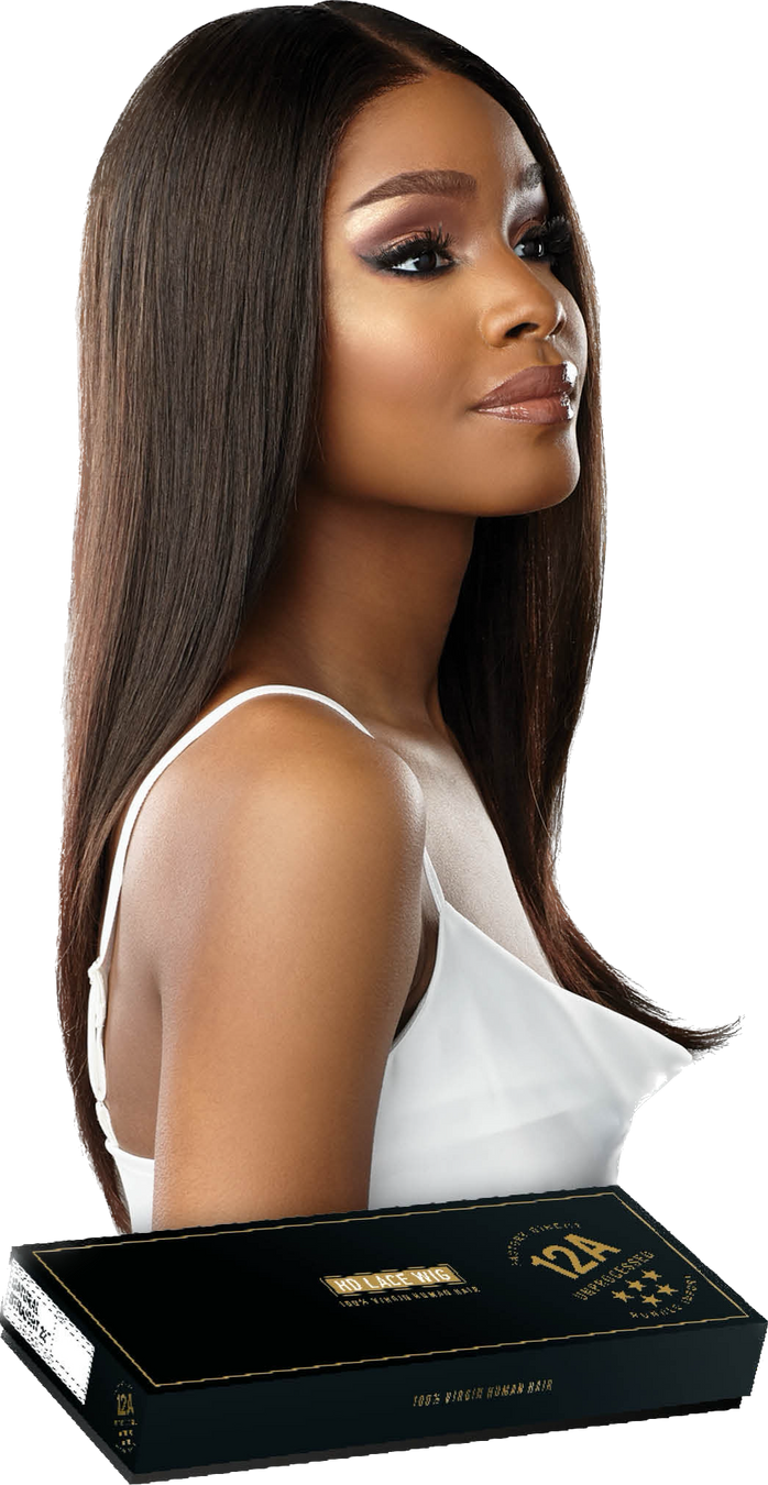 SENSATIONNEL 12A Swiss Lace 100% Virgin Human Hair 13x5 Frontal Wig - Straight 22"