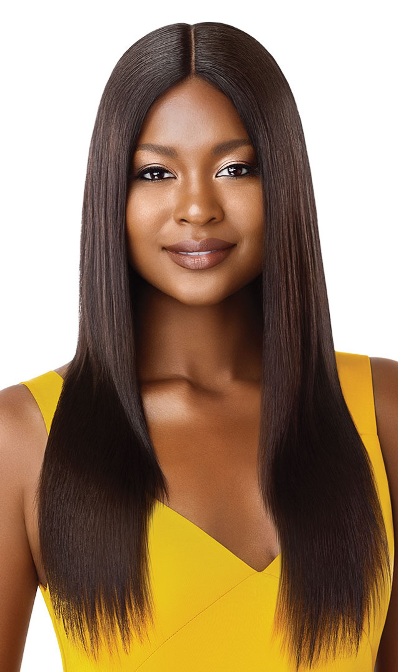 OUTRE The Daily Wig 100% Unprocessed Human Hair Lace Part Wig STRAIGHT V-CUT 22