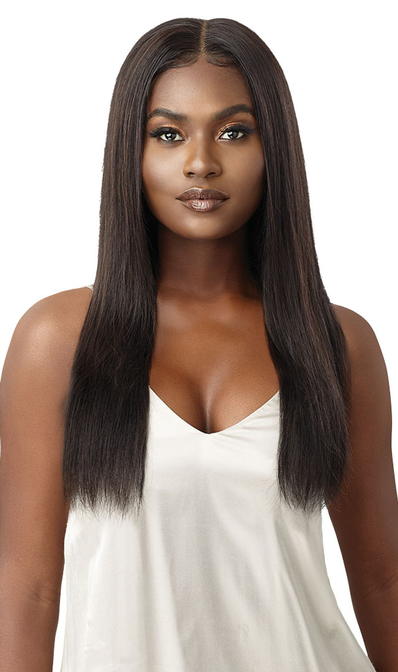 OUTRE MyTresses 100% Unprocessed Human Hair Black Label Lace Frontal Wig 13x4 HH-VIRGIN STRAIGHT 24"