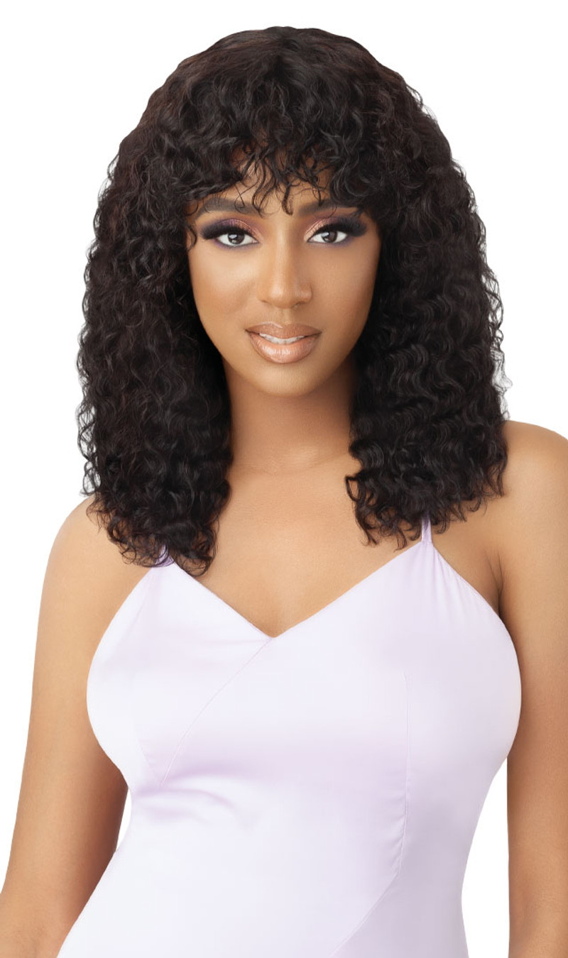 OUTRE MyTresses Purple Label Unprocessed Human Hair Full Wig HH-W&W Natural Curly 18"