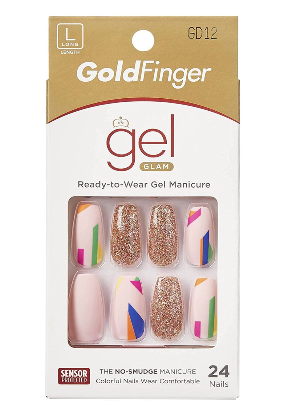 Kiss Gold Finger Gel Full Cover Nails