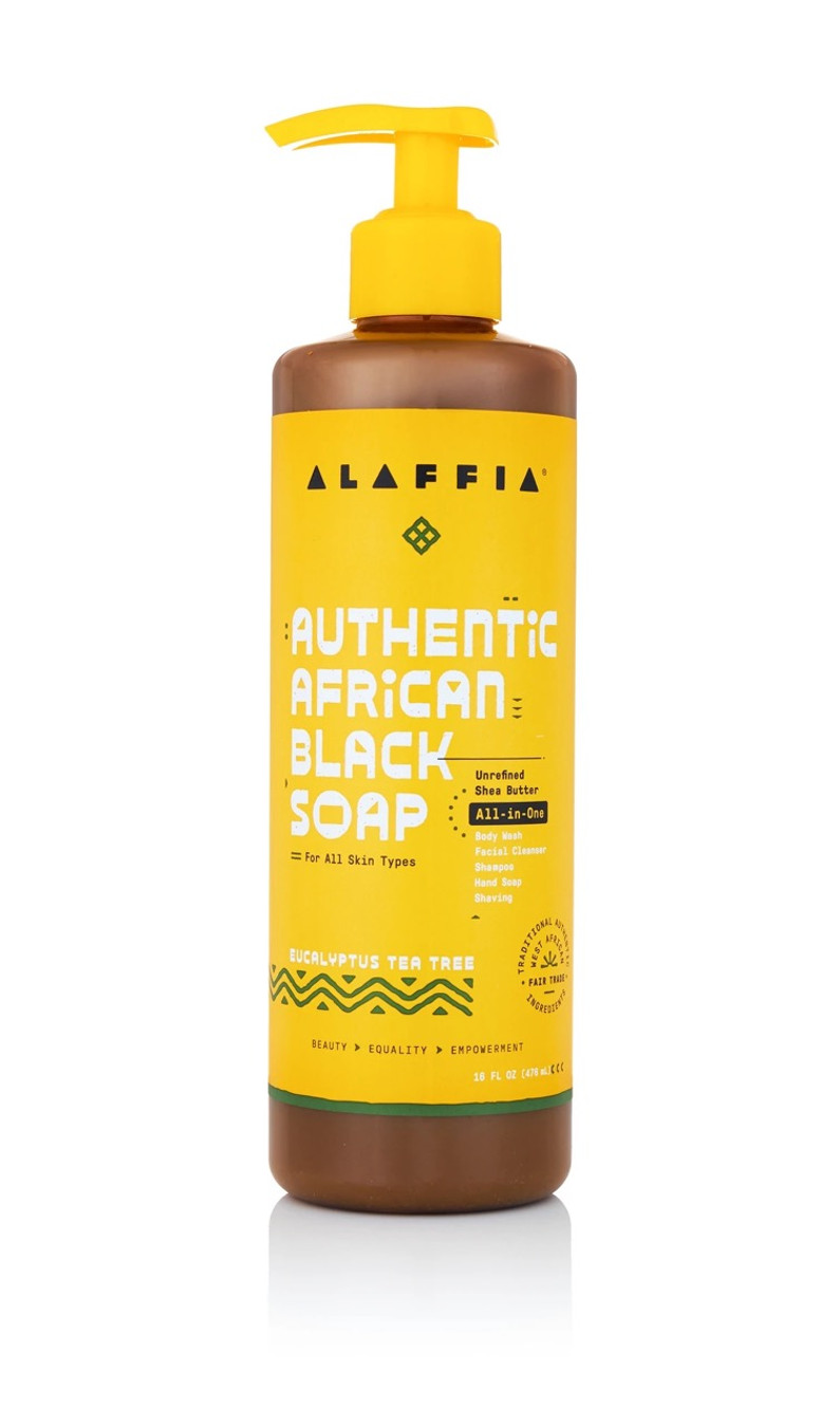 Alaffia Authentic All-in-One African Black Soap (16oz)