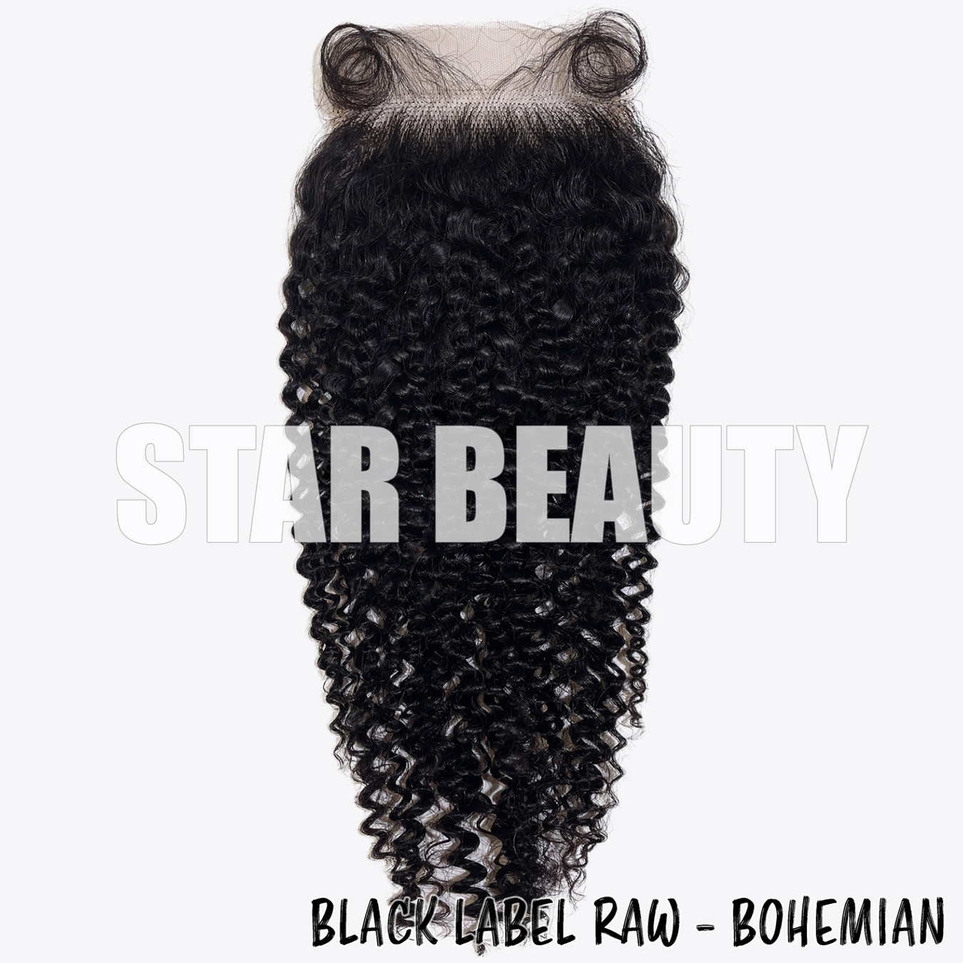 15A Black Label Raw Virgin Hair 4x4 HD Lace Closure - Bohemian Curl (12"-14")