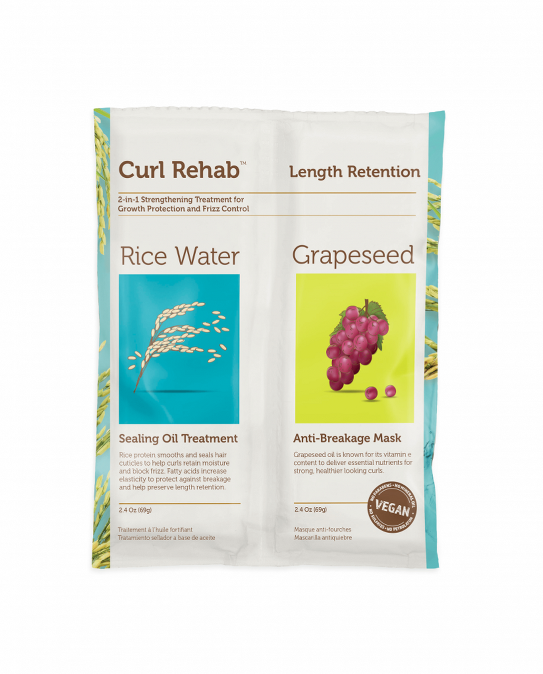 Curl Rehab Rice Water & Grapeseed Oil Treatment (2.4 oz)