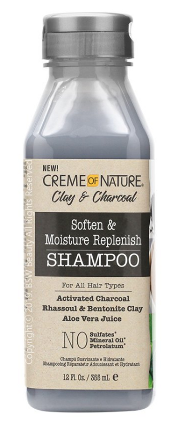 Creme Of Nature of Nature Clay & Charcoal Moisture Replenish Shampoo