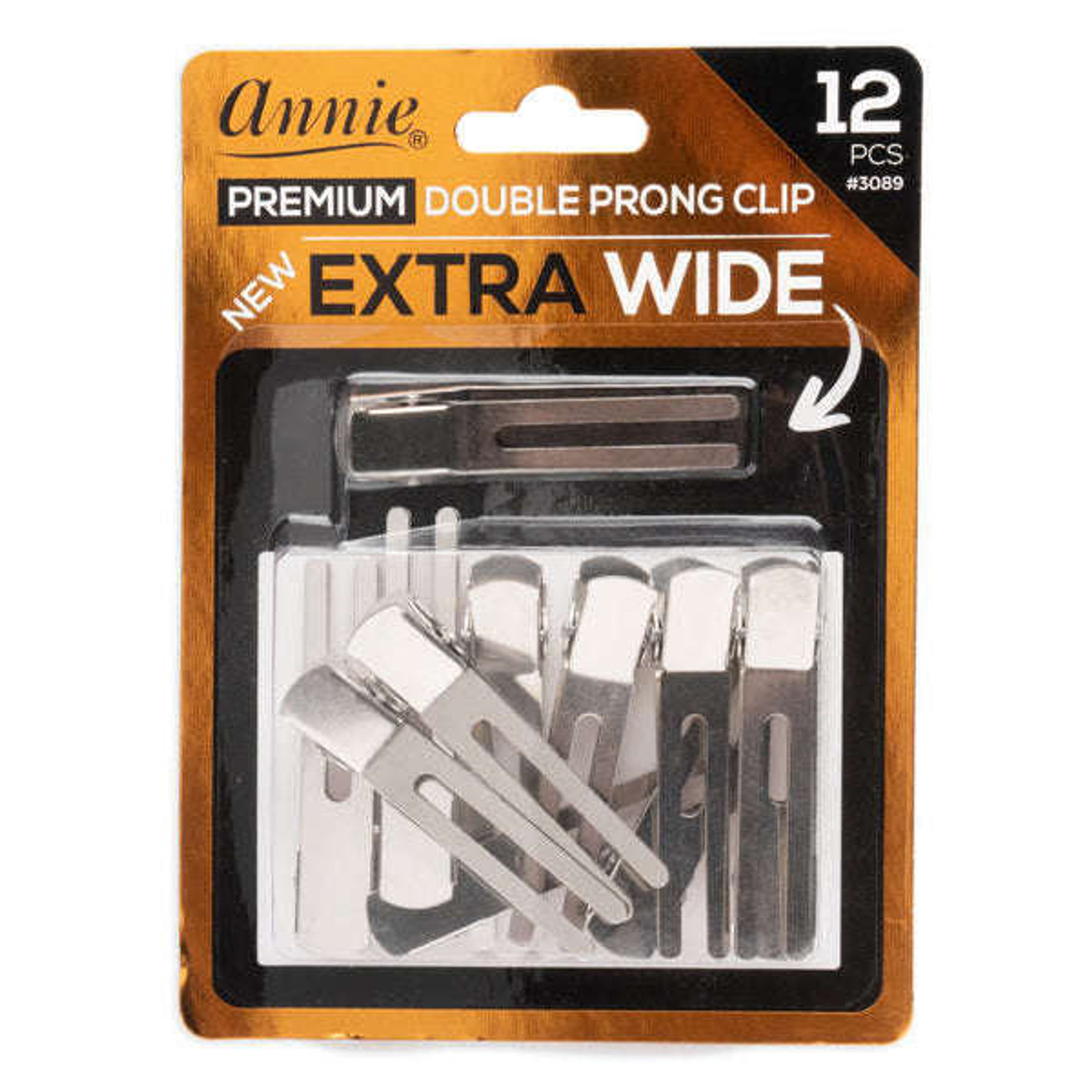 Annie Premium Large Double Prong Clips (12Ct / 24Ct)