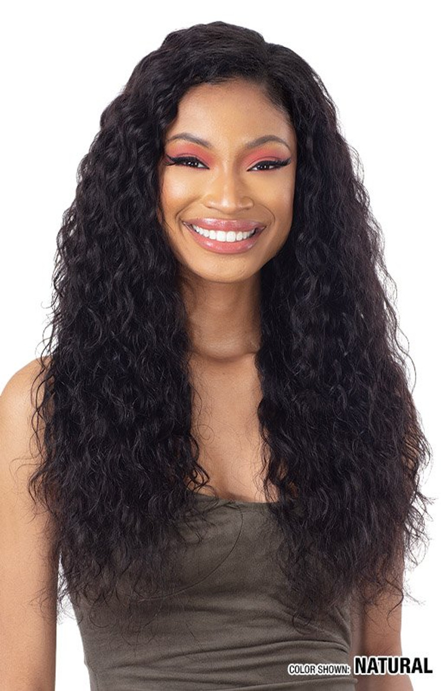 SHAKE N GO 100% Human Hair Wet & Wavy 4x4 HD Lace Closure - Loose  12"