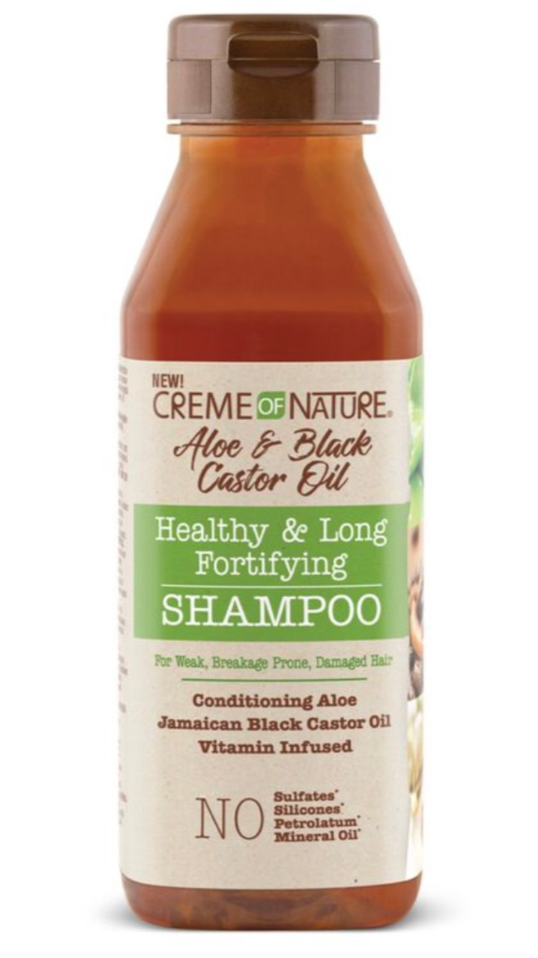 Creme of Nature Aloe & Black Castor Oil Healthy & Long Fortifying Shampoo