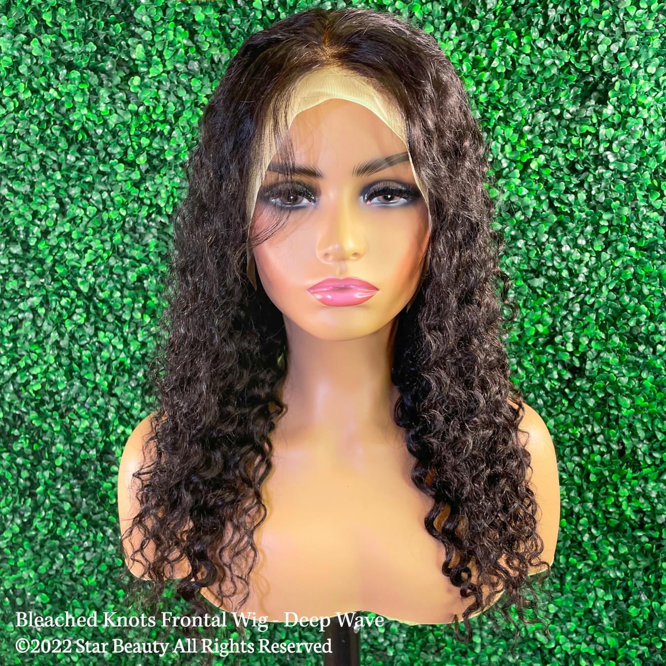 Cap It On 13X4 Bleached Knots Frontal Wig  100% Virgin Hair - Deep Wave