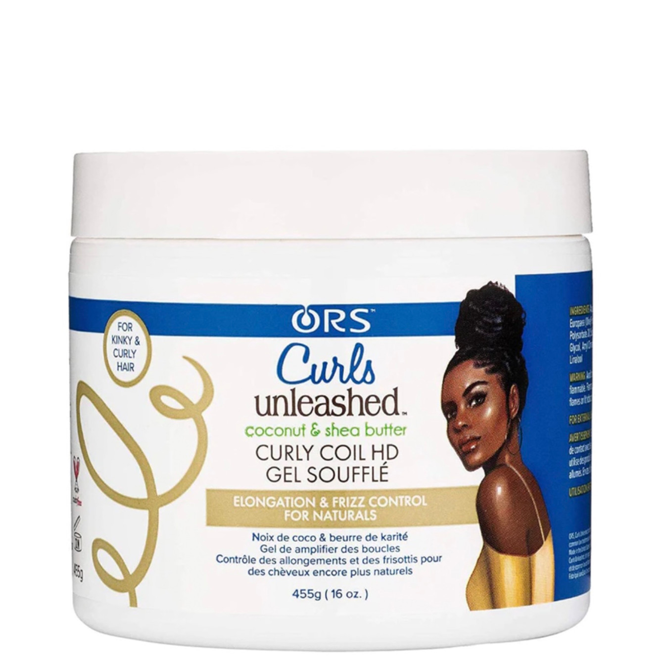 ORS Curls Unleashed Coconut & Shea Butter Curly Coil HD Gel Souffle