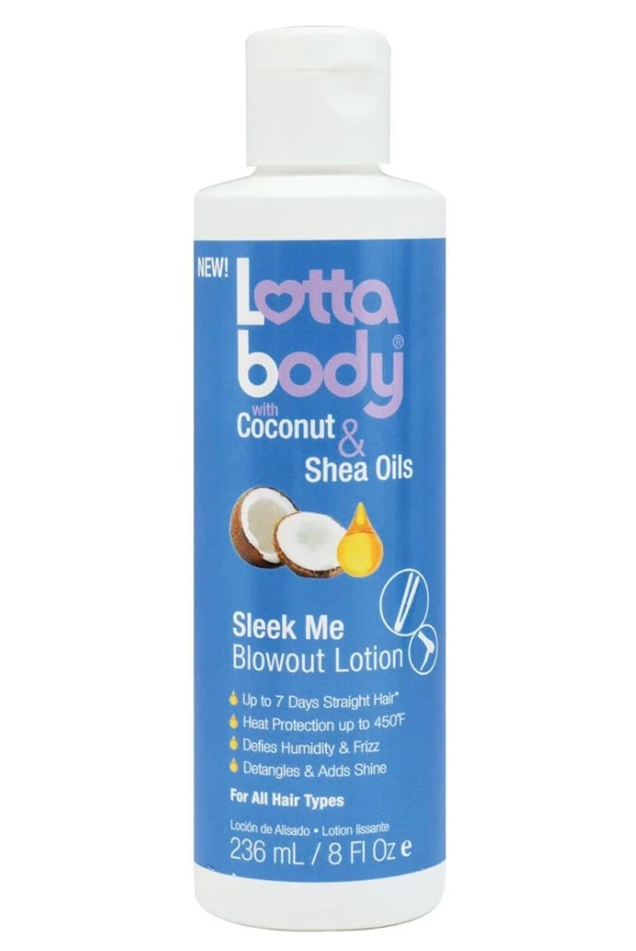 Lottabody Coconut and Shea Oils Sleek Me Blowout Lotion