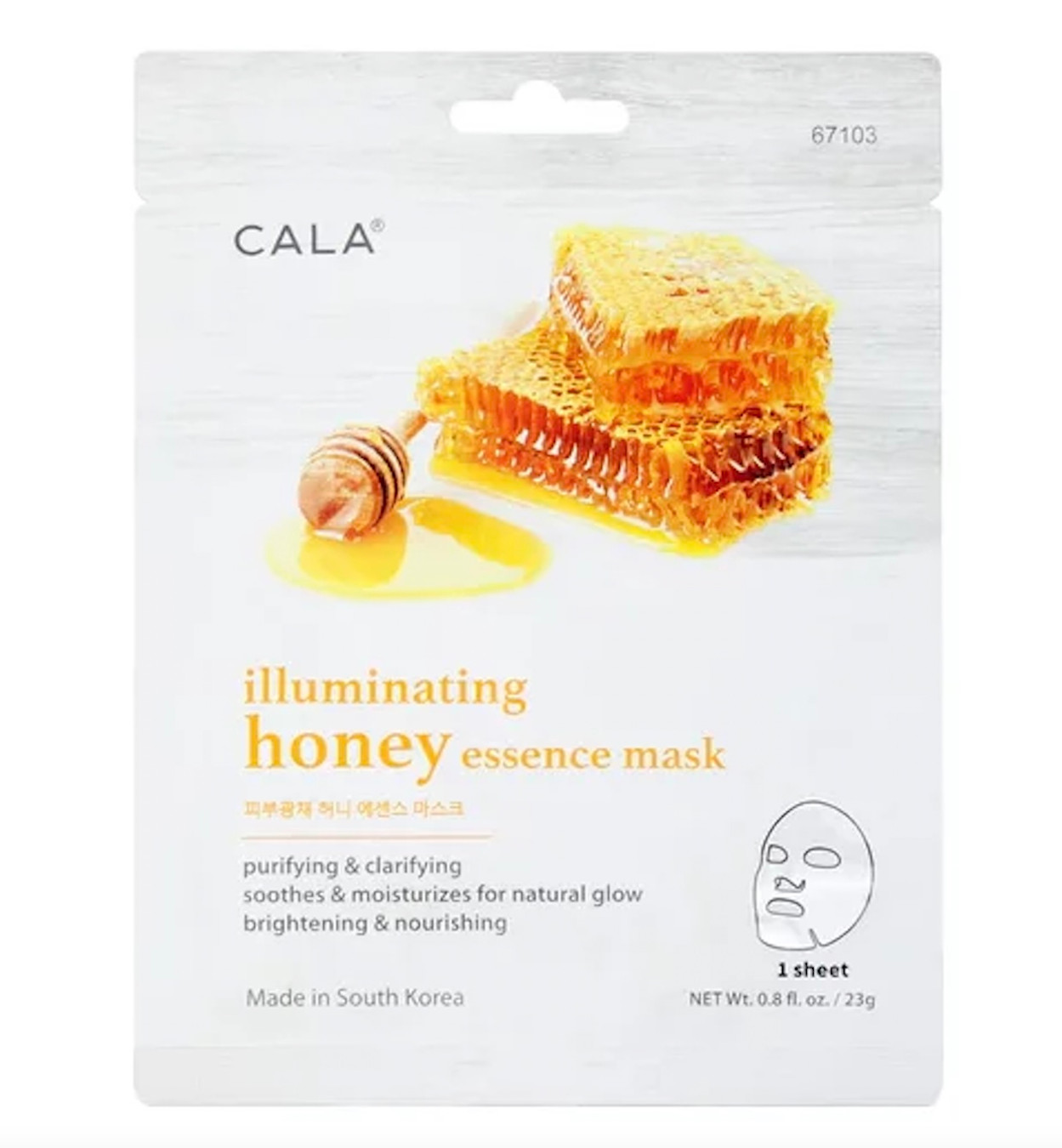 CALA Essence Facial Mask (1 Sheet) - Honey (Buy 4 Get 1 Free)