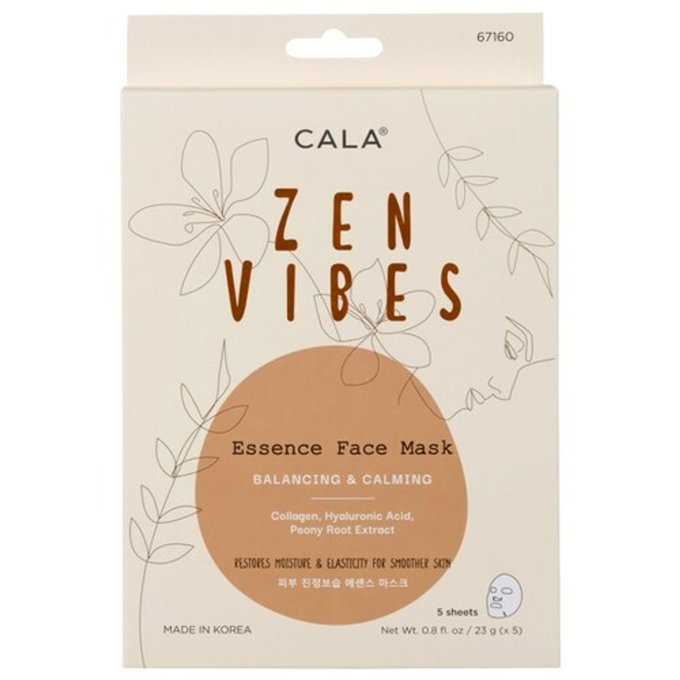 CALA Essence Facial Mask (1 Sheet) - Zen Vibes (Buy 4 Get 1 Free)