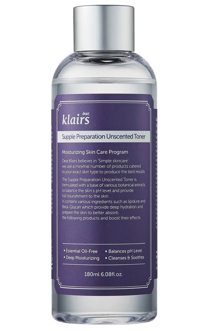 KLAIRS Supple Preparation Unscented Toner (6.08 oz)