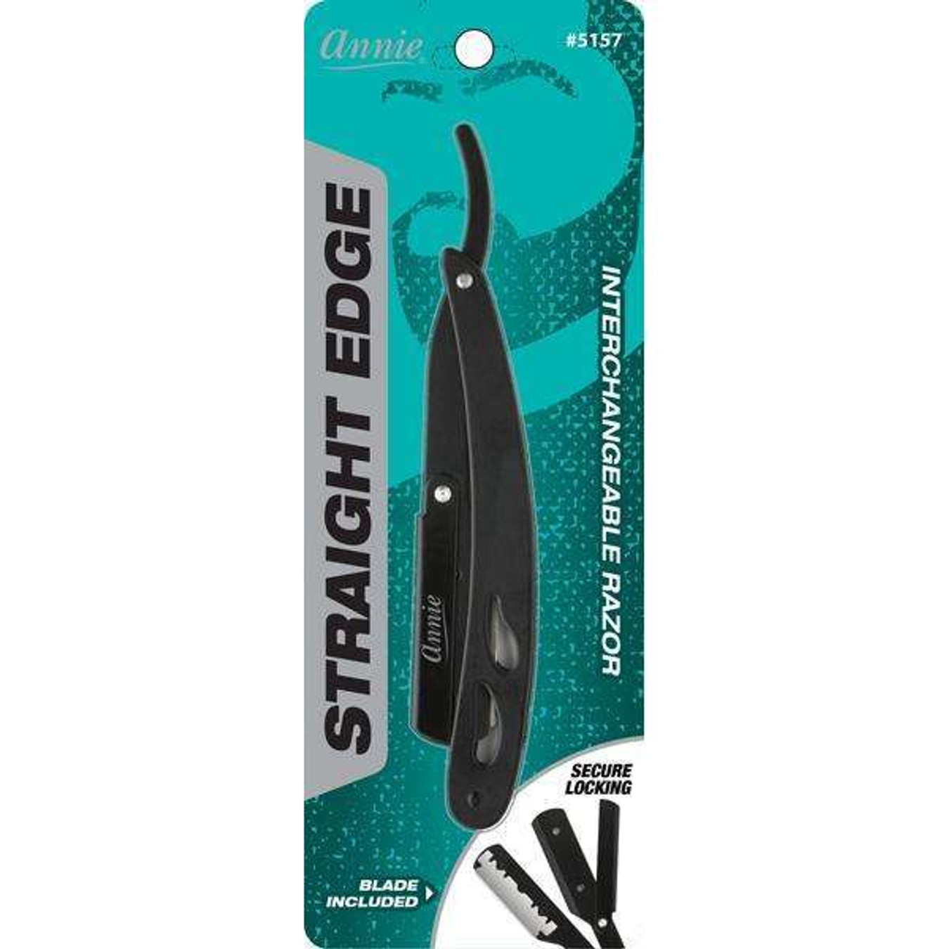 Annie Straight Edge Razor Matte Black