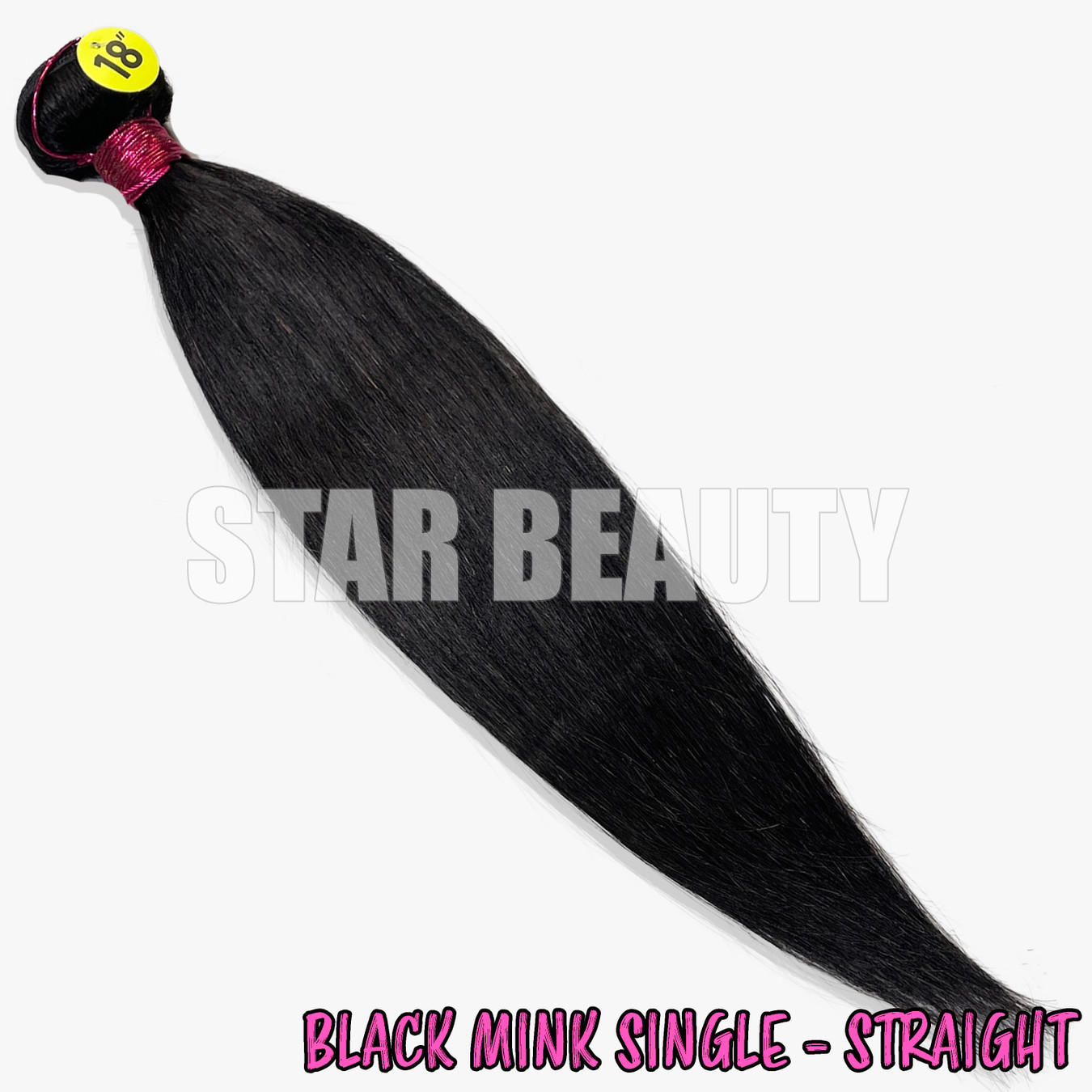 Black Mink Straight (10"- 30")