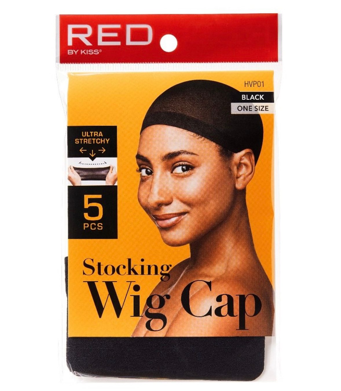 Red By Kiss Stocking Wig Cap - 5 CAPS
