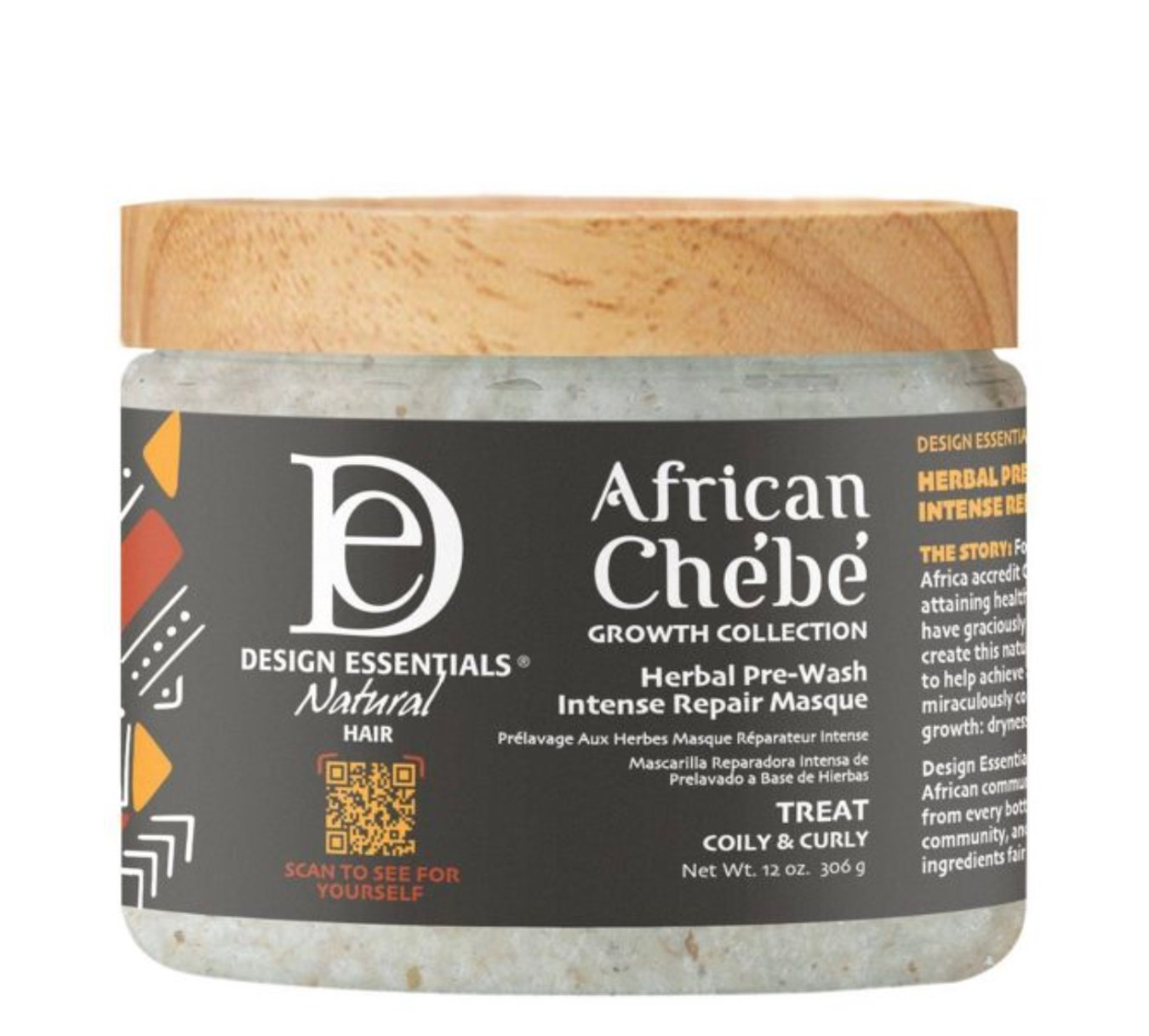 Design Essentials Chebe Herbal Pre-Wash Intense Repair Hair Masque