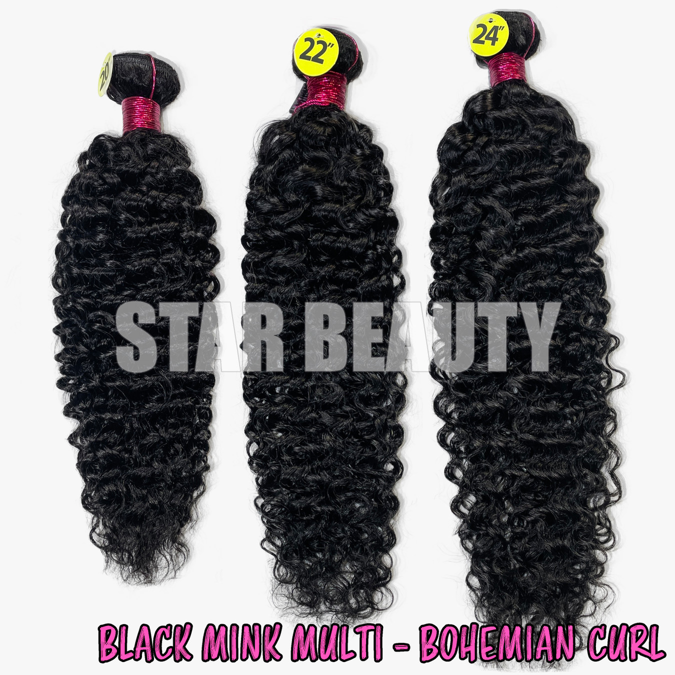 Black Mink Multi Pack - Bohemian Curl