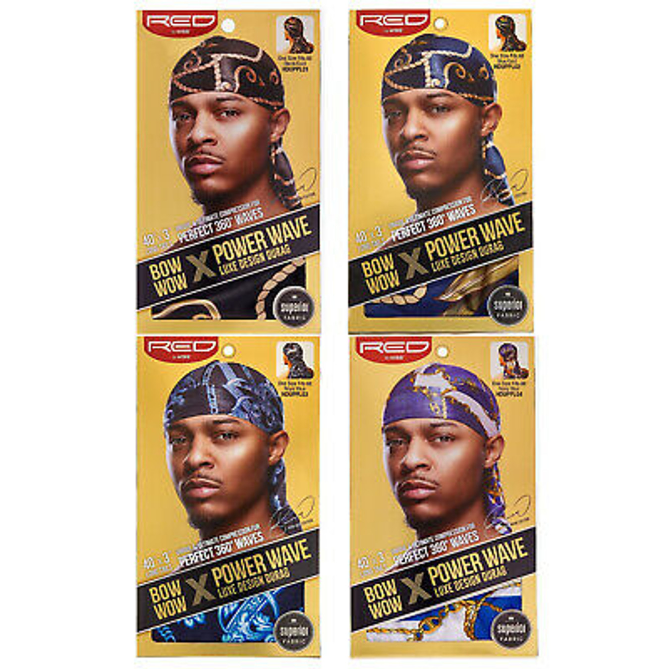 Red by Kiss Bow Wow Power Wave Luxe Design Durag