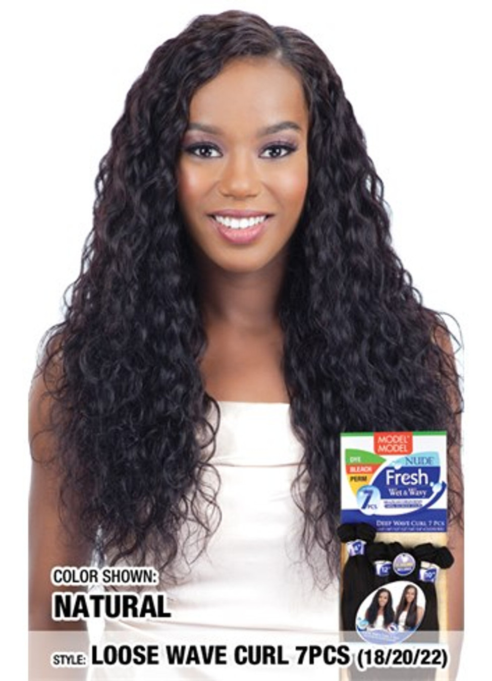 MODEL MODEL Fresh 7PCS Loose Wave Curl (Wet&Wavy)