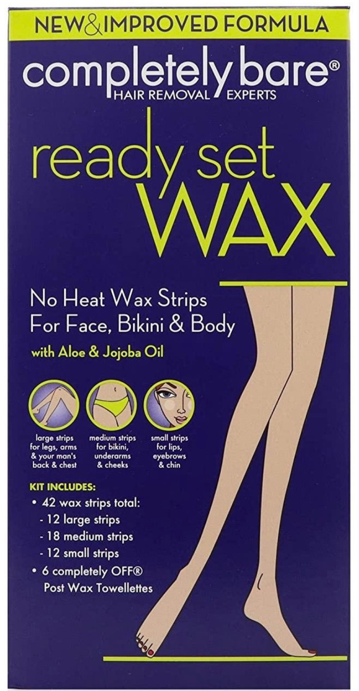 Completely Bare Wax Strips Face & Body (42 pcs)