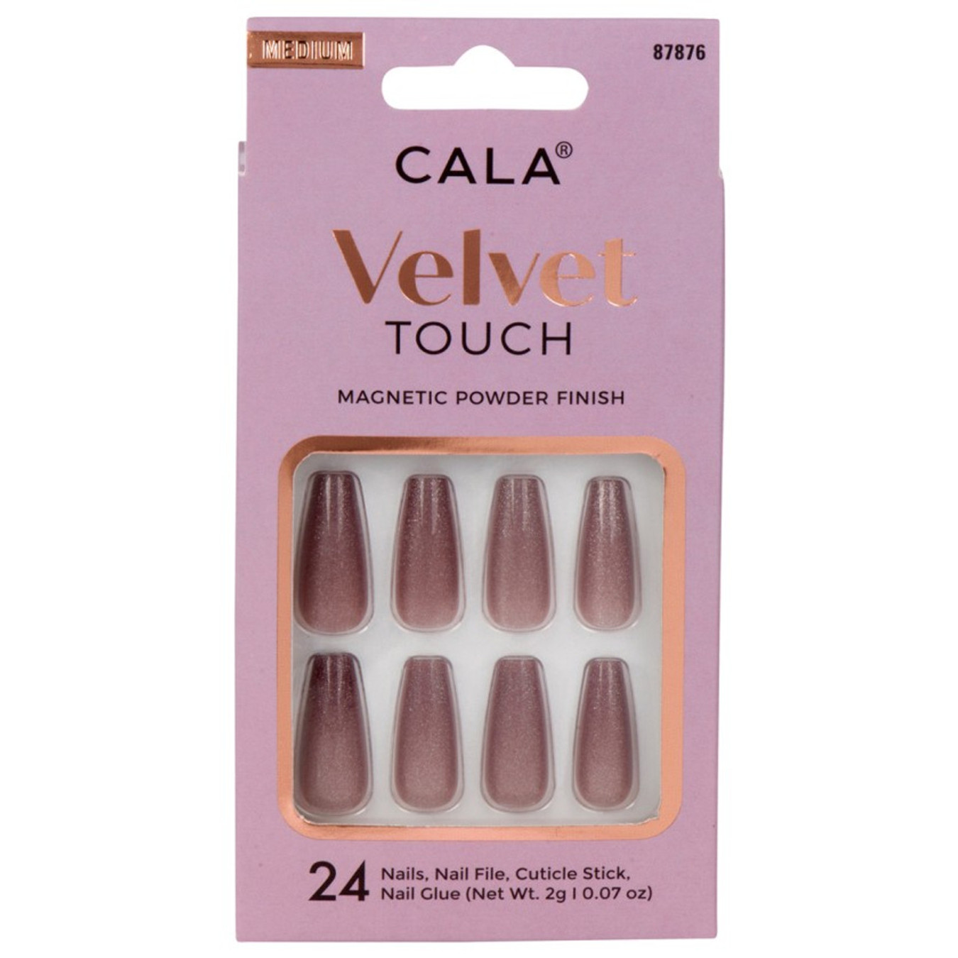 CALA Velvet Touch Medium Coffin Nail (Brown Cateye)
