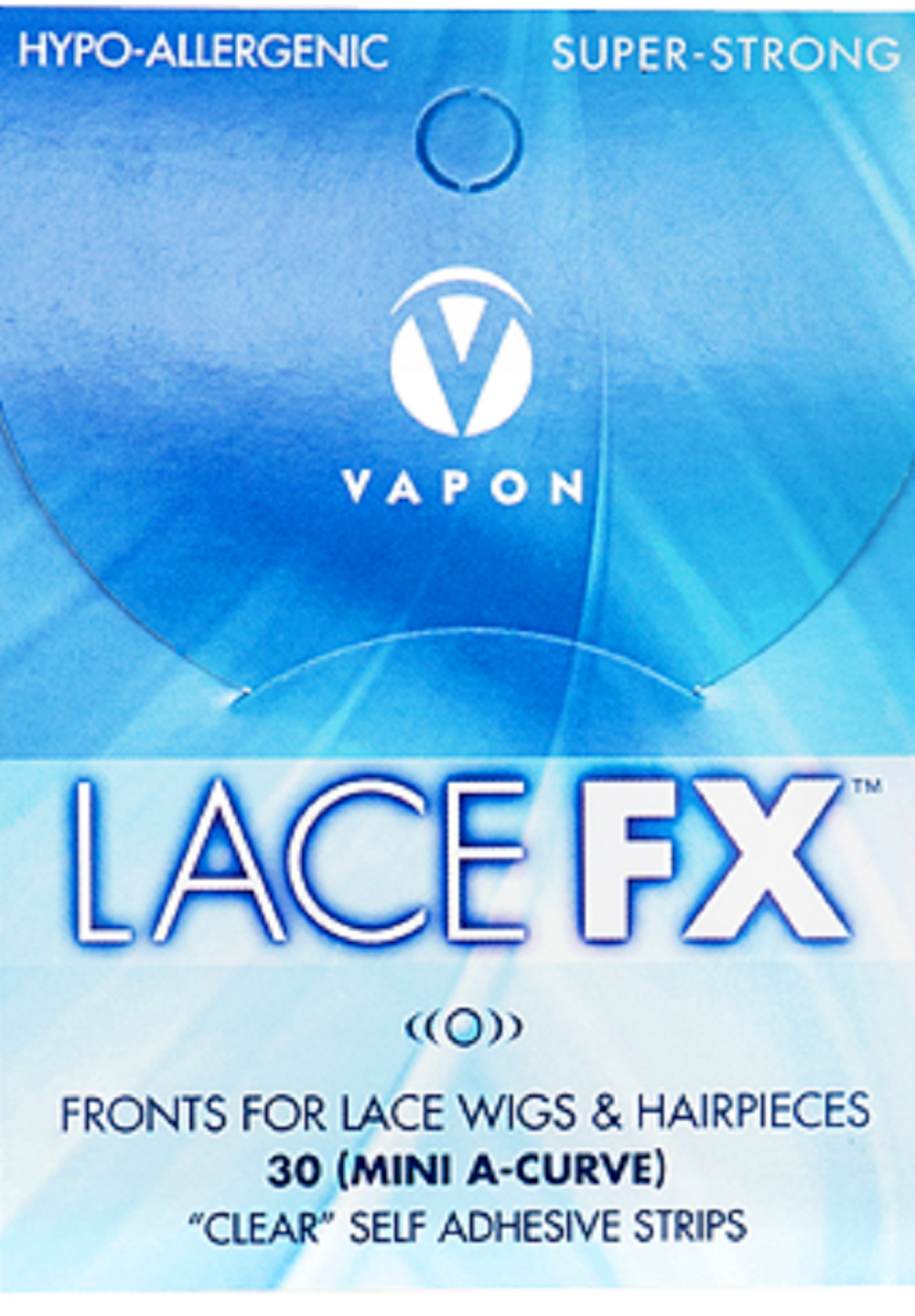 Vapon Lace FX Mini A-Curve Fronts Tape Clear (30 Pcs)