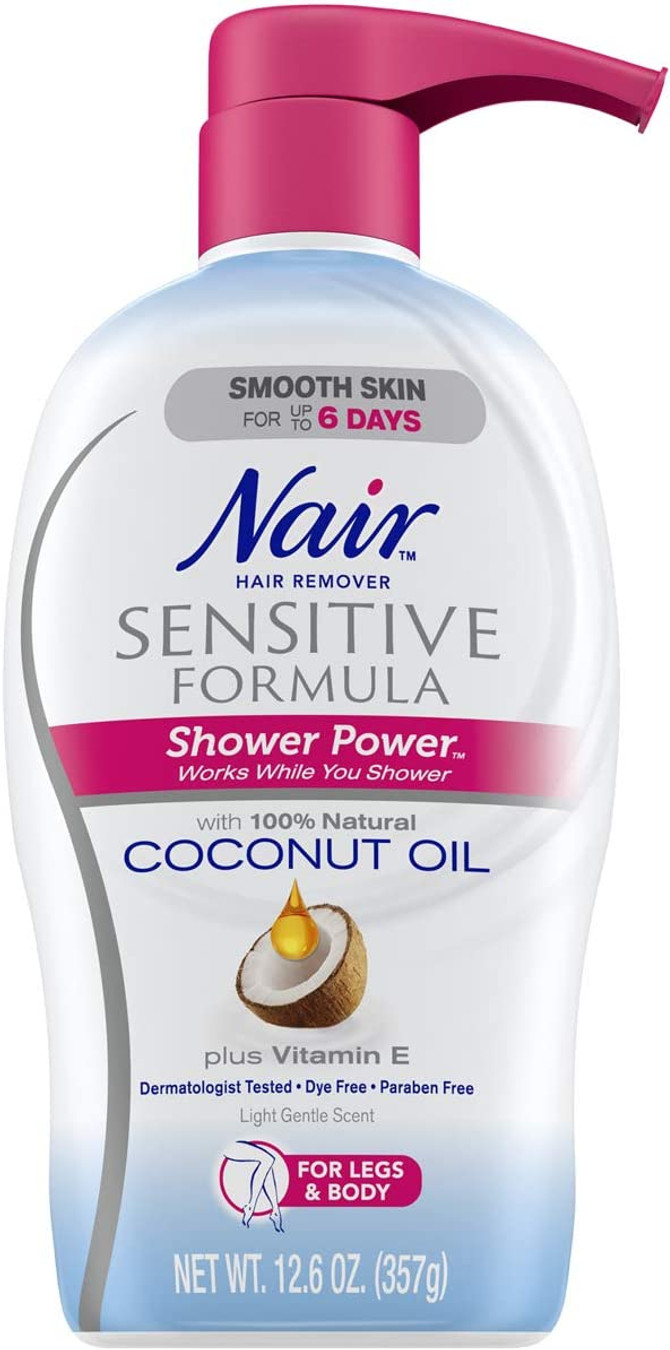 Nair Hair Remover Sensitive Formula Shower Power With Coconut Oil