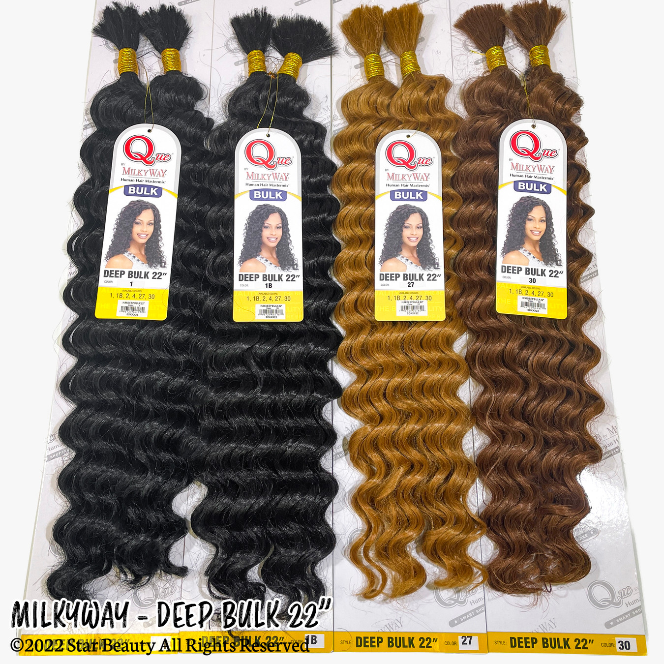 SHAKE N GO MilkyWay Que Human Hair Blend Braid - Deep Bulk 22"