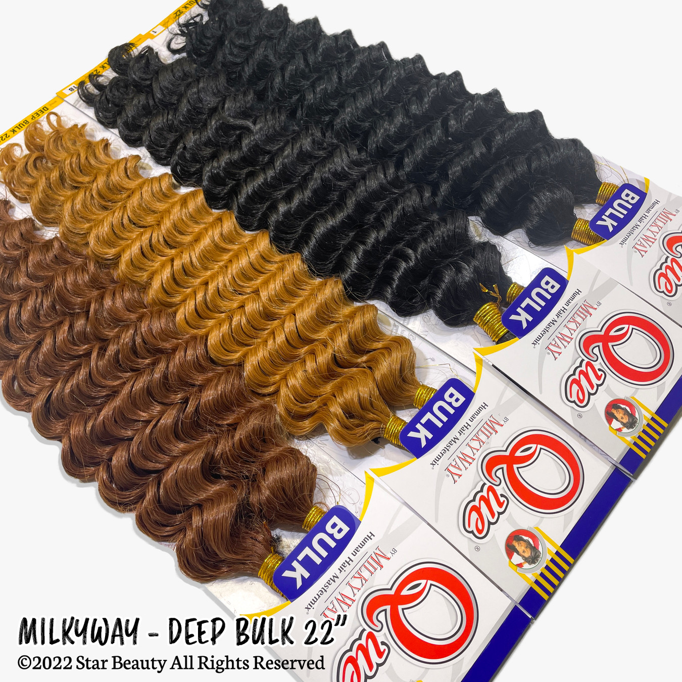 Shake N Go Milkyway Que Human Hair Blend Braid Deep Bulk 22v