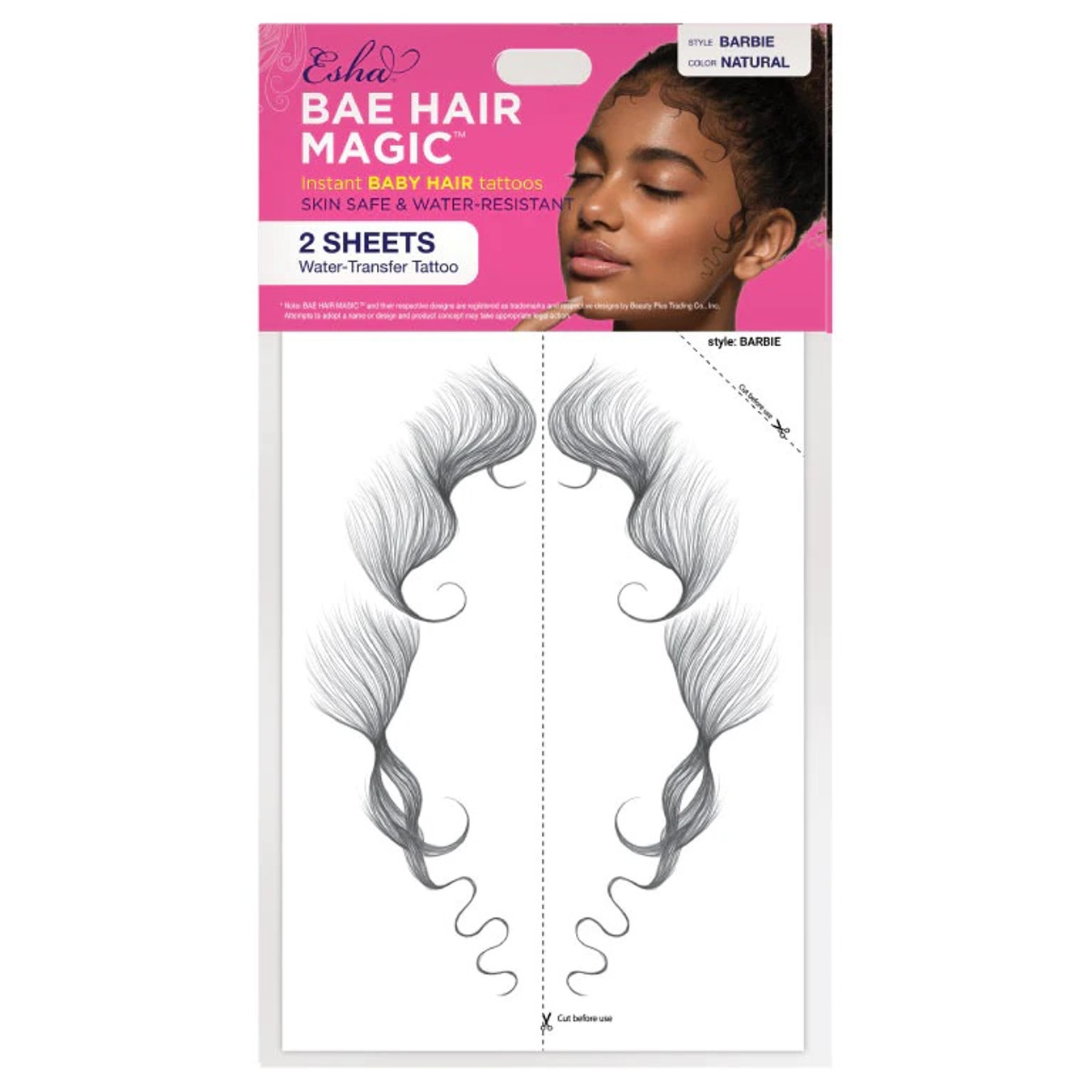 ESHA Bae Hair Magic Instant Tattoo Sticker - Barbie