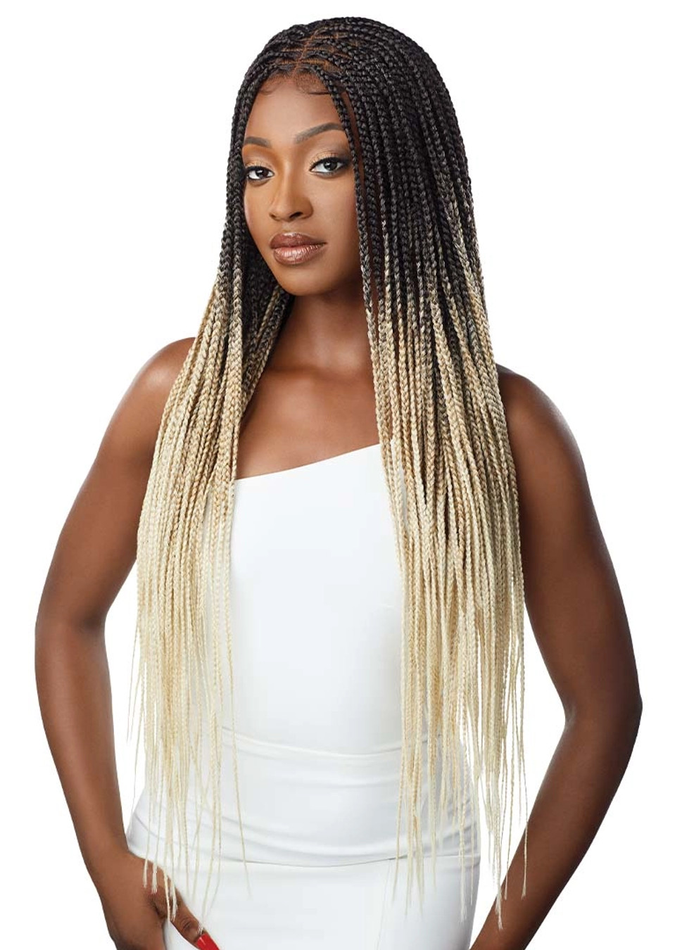 OUTRE 13x4 HD Pre-Braided Lace Front Wig - Knotless Square Part Braids