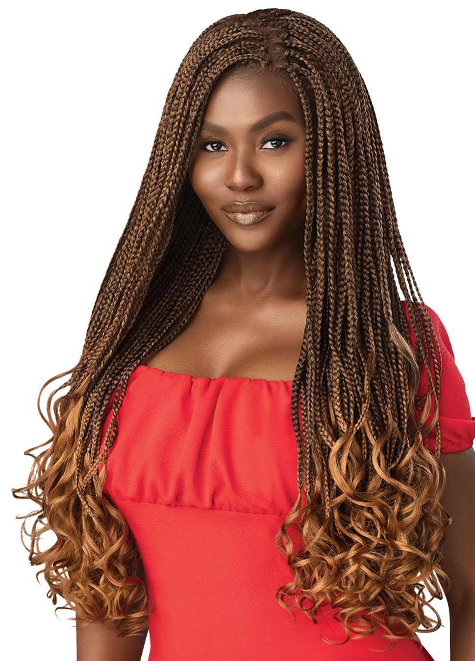 OUTRE X-Pression Twisted Up Synthetic Crochet Hair - Box Braid French Curl 22" 3X