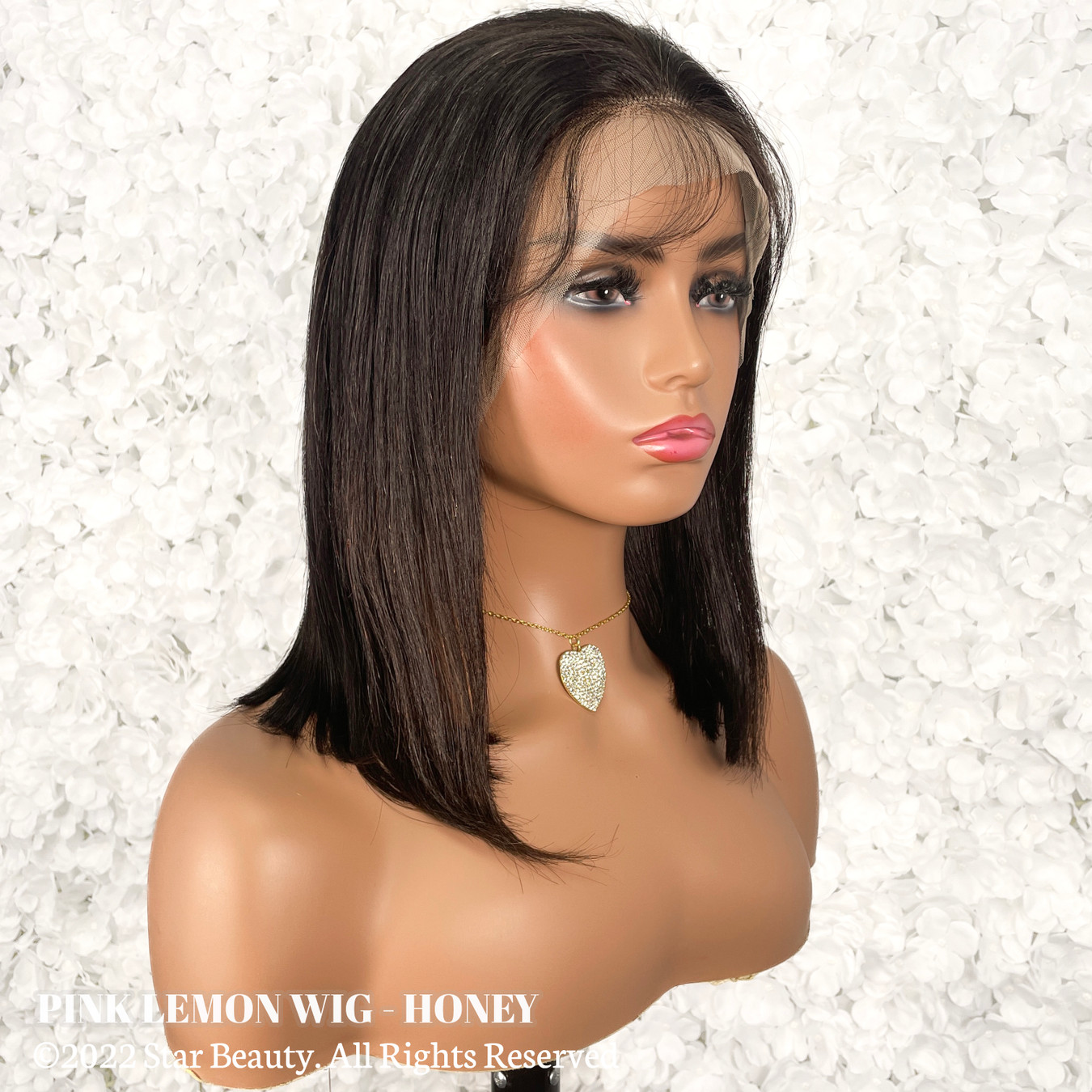13A PINK LEMON 100% Human Hair 13x4 Lace Front Wig - HONEY