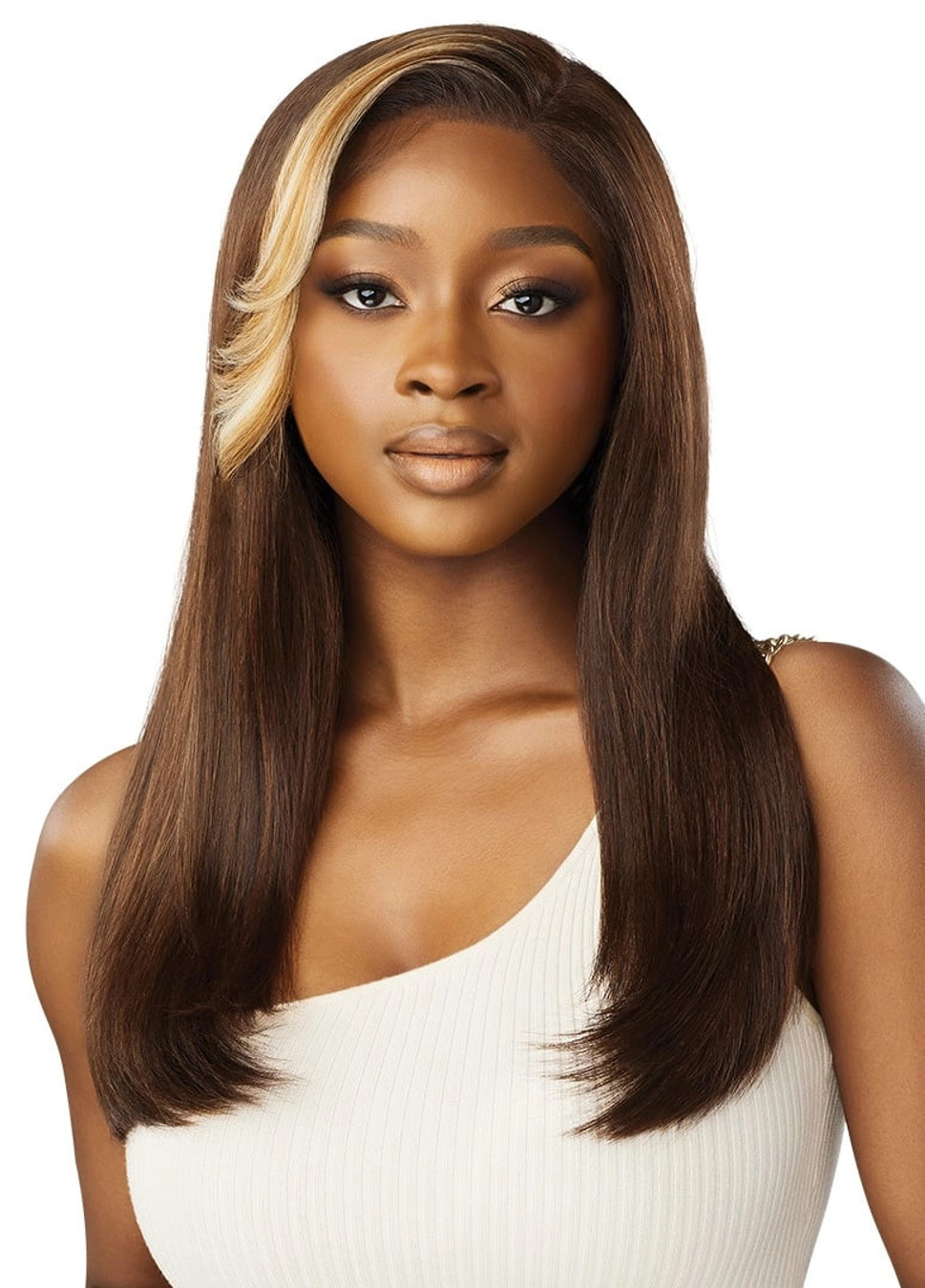 OUTRE Synthetic Melted Hairline Lace Front Wig - Amelia