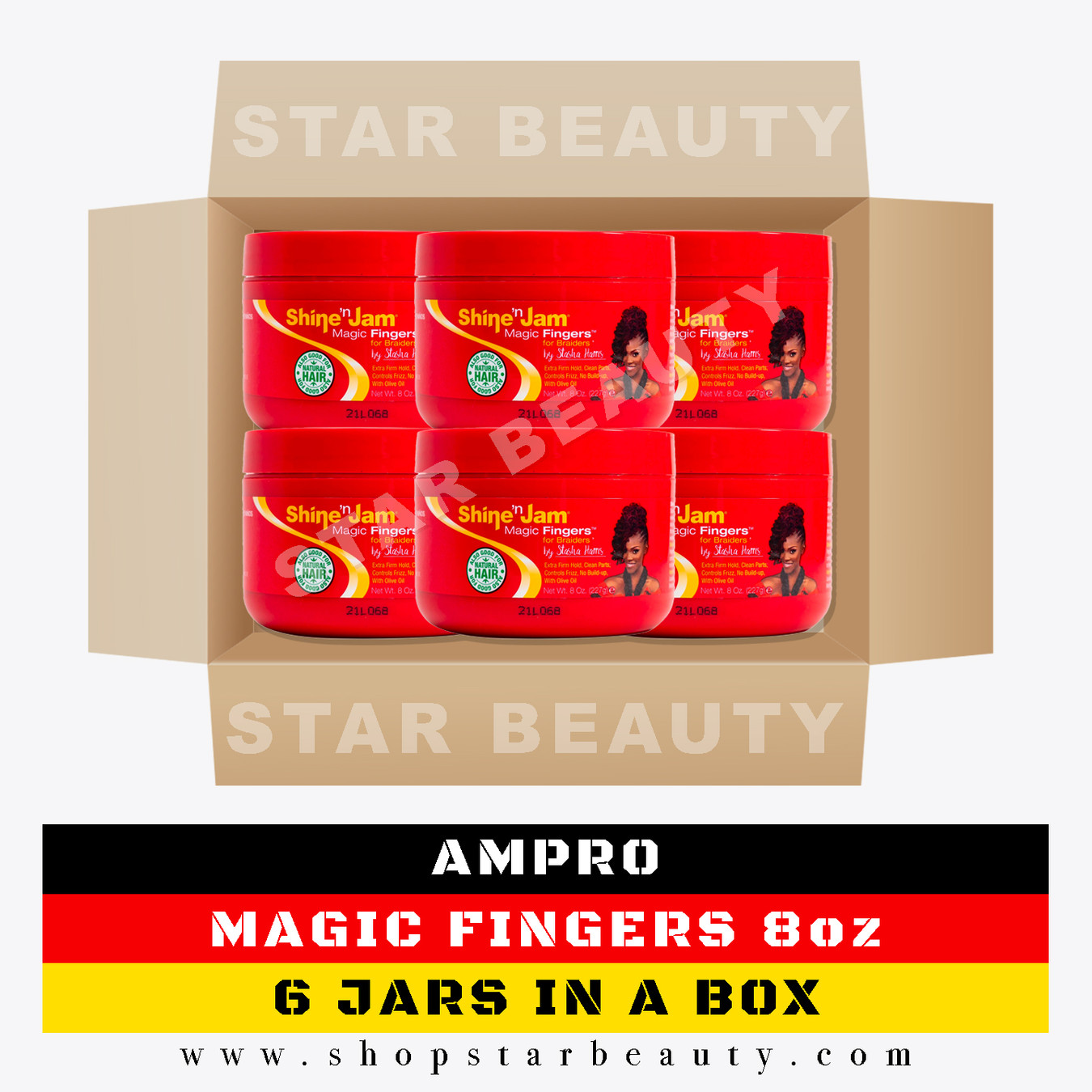 [BOX DEAL] Shine'n Jam Magic Fingers Edge Magic for Braiders (6/box)