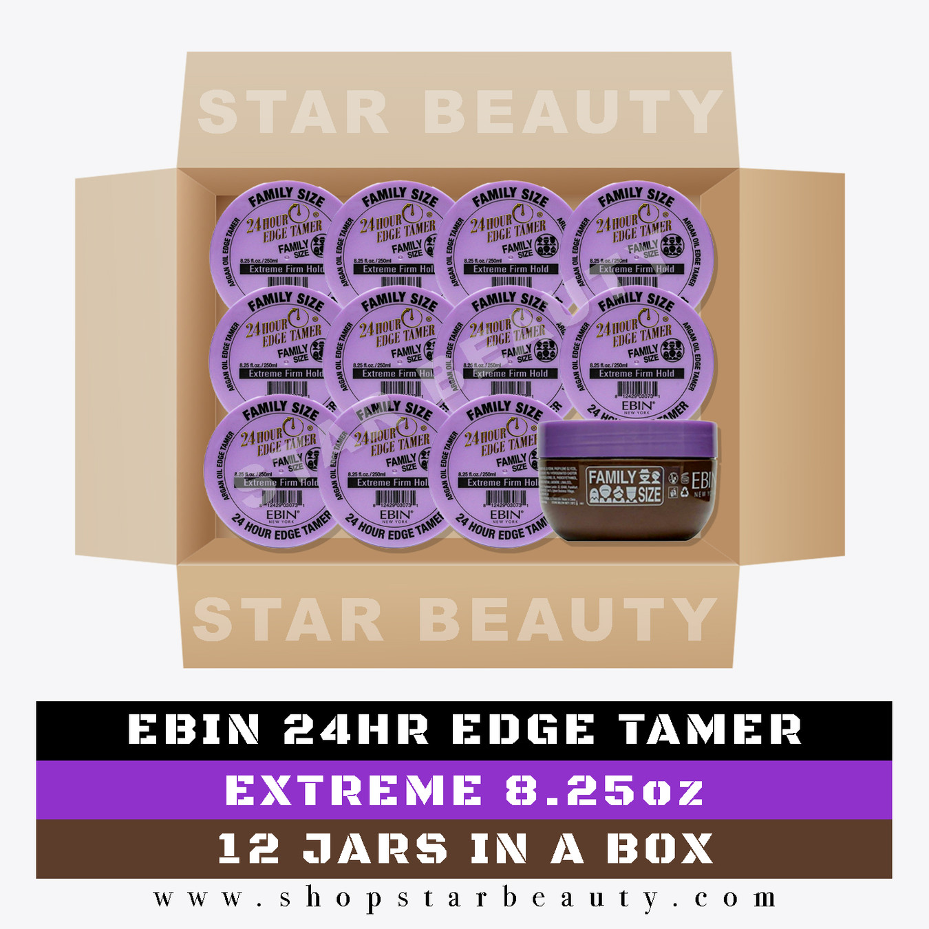 [BOX DEAL] EBIN 24 Hour Edge Tamer (Extreme Firm Hold) (12/box)