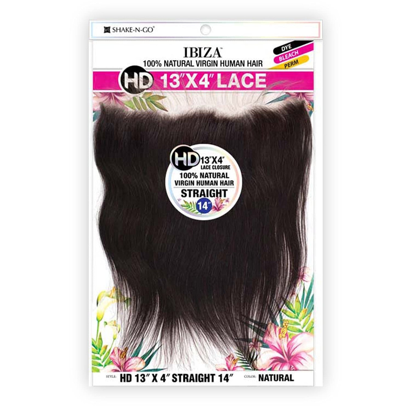 IBIZA 100% Natural Virgin Human Hair 13X4 HD Lace Frontal -  Straight (16"-20")