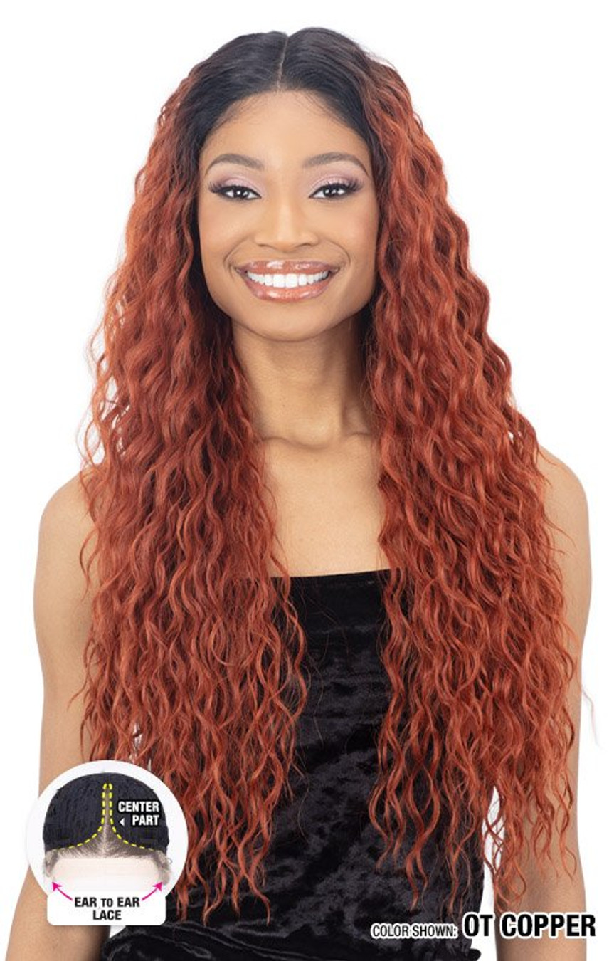 SHAKE N GO Freetress Equal Level Up Synthetic HD Lace Front Wig - Geneve