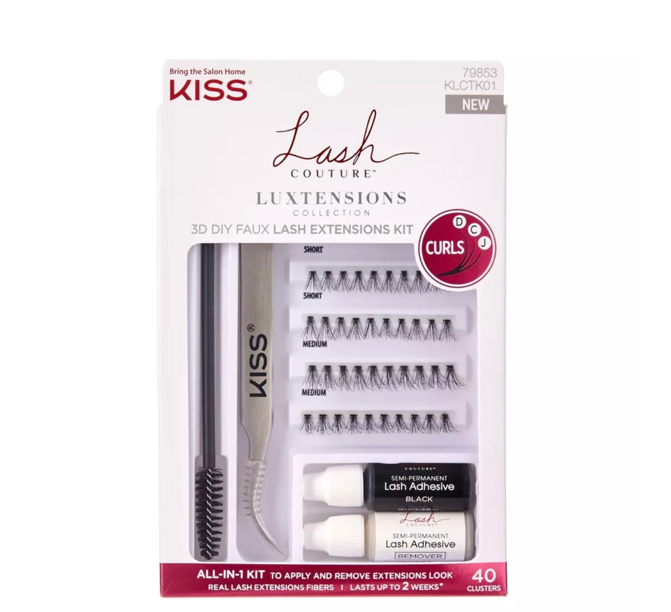 KISS Lash Couture Luxtensions Collection Faux Lash Extension Kit - 40ct