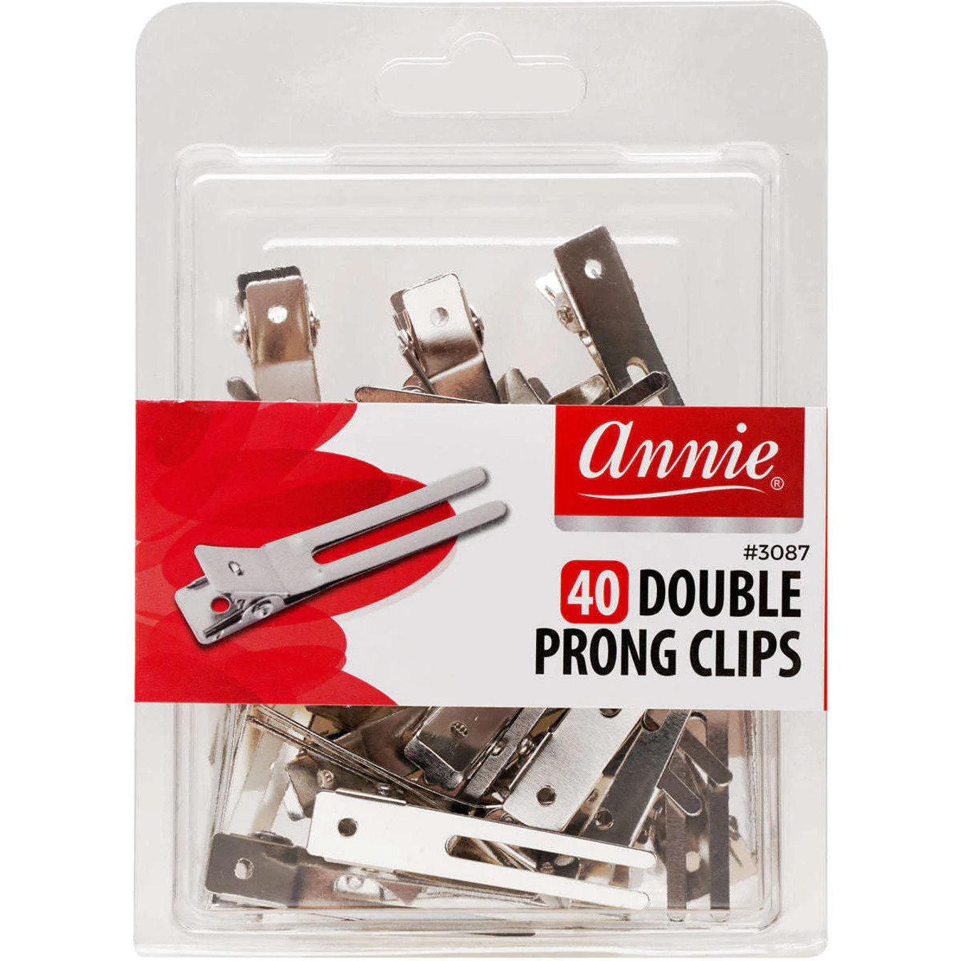 Annie Double Prong Clips (40ct)