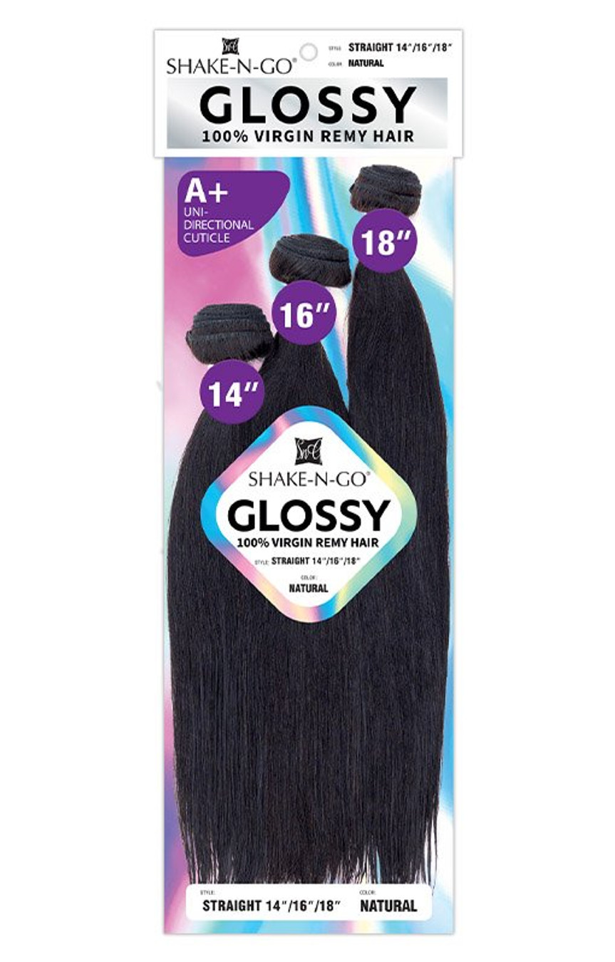 SHAKE N GO Glossy 100% Virgin Remy Hair Multi Pack - Straight