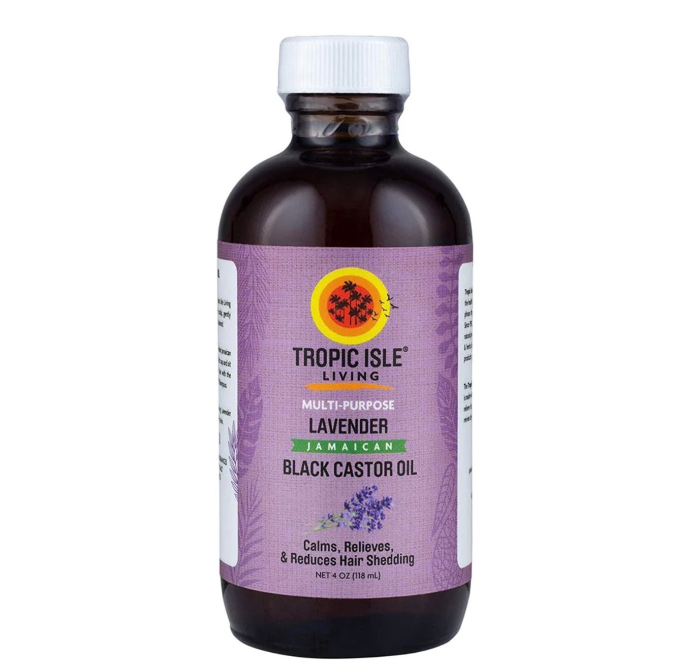 Tropic Isle Living 100% Natural Jamaican Black Castor Oil - Lavender